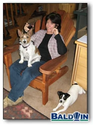 Mike Newall with Baldwin chairs