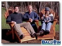 Family enjoying Baldwin furniture